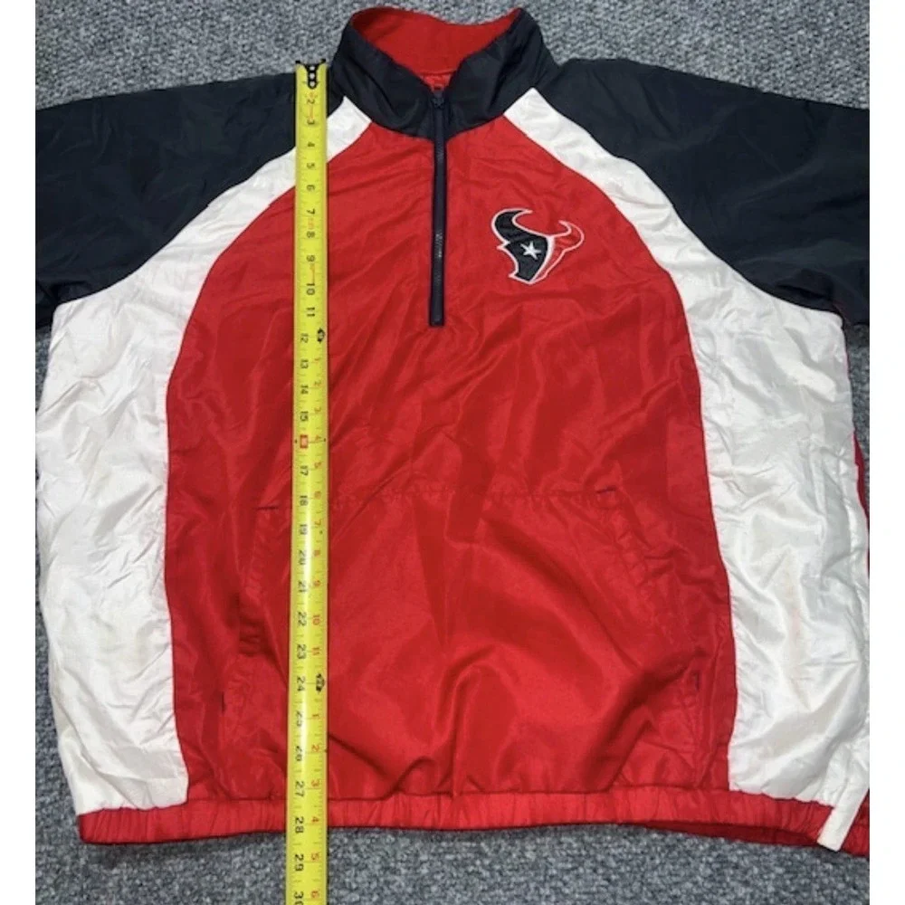 NFL  XL  Houston‎ Texans Red Black White Jacket Football Official Team Logo